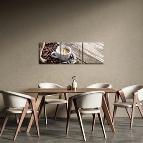 Kép - Espresso (órával) (90x30 cm)