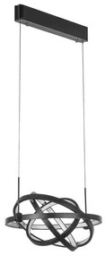 ITALUX AD16020-5A-BL TRYTON Modern Led Függesztett Lámpa Fekete LED IP20