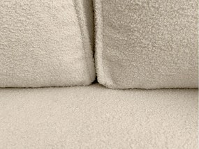 SMART BOUCLE L alakú kihúzható, megfordítható sarokkanapé 232x143 cm, krém