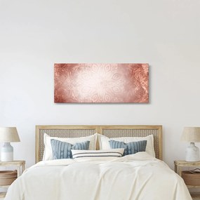 Kép - Rózsaszín mandala (120x50 cm)