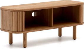 Natúr színű TV-állvány kőrisfa dekorral 120x50x40 cm Mailen – Kave Home