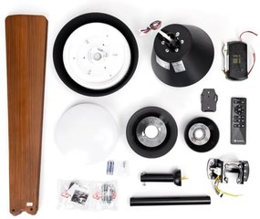 Aigostar - LED Dimmelhető mennyezeti ventilátor LED/24W/230V 2700-6500K 132cm + távirányító