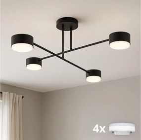 Brilagi - LED felületre szerelhető csillár MONO 4xGX53/12W/230V fekete
