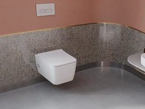 CeraStyle HERA fali WC - MATT FEHÉR - BEÉPÍTETT bidé funkcióval - perem nélküli
