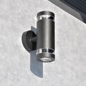 Kültéri fali lámpa RINO 2xGU10/12W/230V IP54 fekete
