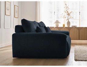 Sötétkék zsenília kanapé 264 cm Ivane – Bobochic Paris