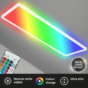 Briloner 7404-016 - LED RGBW dimmelhető felületre szerelhető LED/22W/230V 4000K + távirányító