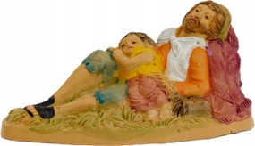 Betlehem figura 'AlvĂł pĂĄsztor babĂĄval' 10cm magas figurĂĄkhoz