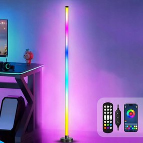 3D Állólámpa Sarok Led Sarok Rgb Szimfonikus App Távirányító
