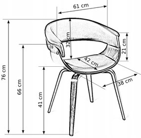 Elegáns Étkezőszék Fekete Színben. GARY