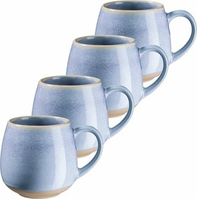 Mäser 4 db nagy bögre szett AQUATA – 500 ml, kék, 500 ml