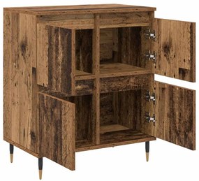 Oldalszekrények 3 pcs Régi fa 180 x 35 x 70 cm Faanyag
