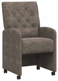 Kerekes Étkező Székek 2 pcs Sötétszürke 58 x 67 x 97 cm