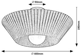 Rabalux 71248 - Mennyezeti lámpa RAVEN 1xE27/6W/230V