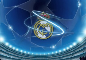 Poszter, Real Madrid. Real Mardit Club de Futball, Spanyolország.