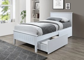 Ágy, fehér, 90x200, MIDEA