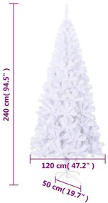 Fehér műfenyő L 240 cm