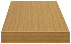 vidaXL Falpolc Falra szerelhető 2 pcs Bézs 80 x 23,5 x 4 cm Faanyag