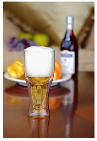Duplafalú fordított söröspohár, 350 ml - Vialli Design