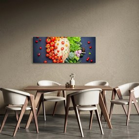 Kép - Zöldséggel teli asztal (120x50 cm)