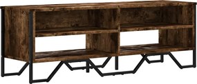 vidaXL füstös tölgy színű szerelt fa TV-szekrény 122 x 34 x 41 cm