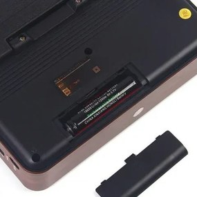 Napelemes retro rádió - USB, TF slot, LED lámpa - CMiK MK-193BT - Olíva