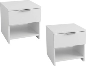 HAVANA éjjeliszekrények (2 db), fehér