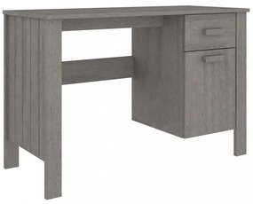 HAMAR világosszürke tömör fenyőfa íróasztal 113 x 50 x 75 cm
