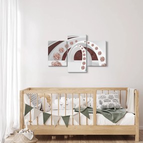 Kép - 3D ívek virágokkal (90x60 cm)