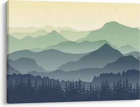 Kép - Forest Mountain (70x50 cm)