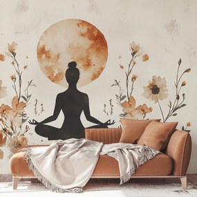 Fotótapéta - Narancssárga jóga (147x102 cm)