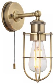 Endon 99952 - Fürdőszobai fali lámpa CREW 1xE27/6W/230V IP44 réz