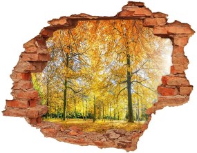 Fali matrica lyuk a falban Erdő ősszel nd-c-70578437