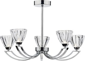 DAR LIGHTING VIT0550 VITO Modern CsillĂĄr Csiszolt KrĂłm G9 IP20