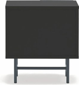 Fekete-antracitszürke matt éjjeliszekrény Nube – Teulat