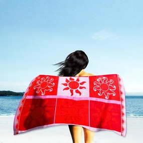 Red Sun Lurex strandtörölköző