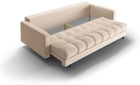 Bézs kinyitható tárolóhelyes kanapé 222 cm Bali – Cosmopolitan Design