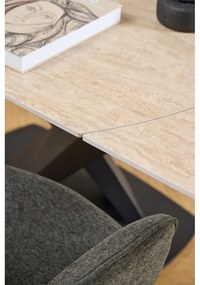 Sötétszürke karfás étkezőfotel Graham – Actona