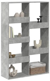 betonszürke szerelt fa térelválasztó 100 x 33 x 155,5 cm