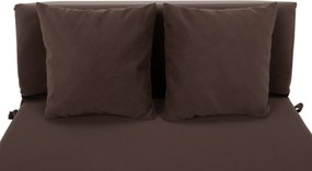 Összecsukható matrac/fotel, 2v1, barna Taupe, PELOS