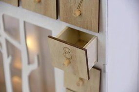 NEXOS Fa adventi naptár erdő motívummal 7 LED elemes