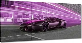 Vászonkép 180x90 Lila sportautó