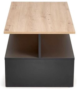 Bardia dohányzóasztal, artisan tölgy / fekete