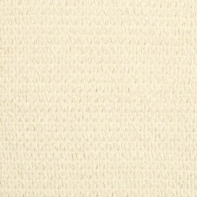 krémszínű HDPE napvitorla 160 g/m² 2,5 x 4 m