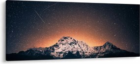 Egy éjszakai égbolt és a hegy képe (120x50 cm)