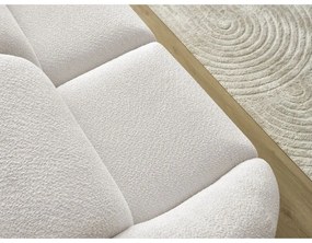 Fehér buklé kanapé 230 cm Tina – Bobochic Paris