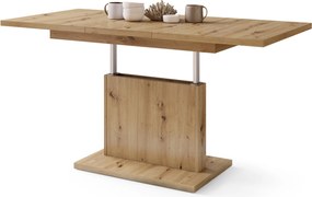 Mazzoni ASTON MINI Artisan Tölgy - MODERN NYITHATÓ EMELHETŐ DOHÁNYZÓASZTAL ÉTKEZŐASZTAL ÁTALAKÍTHATÓ ASZTAL