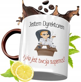 Bordó Bögre Igazgatónak Születésnapra Ajándék fényképes nyomattal