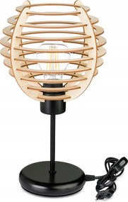 Éjjeli lámpa Loft asztali lámpa led E27 Fa