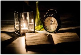 Poszterek 120x80 Olvasás gyertya mellett